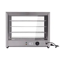 4úrovňový ohřívač potravin Teplá pultová ohřívací vitrína pro restaurace 30-85°C 800W