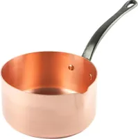 Cuisine Romefort | Kasserolle aus Kupfer mit Ausgießer | Ø 16 cm Dickwandig | ideal für Süßspeisen oder Saucen