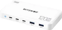 120W 5-Port USB PD Ladegerät 2USB-A+3USB-C PD3.0 QC3.0 AFC FCP SCP PPS PE Lighting Schnelllade-Desktop-Ladestation EU-Stecker