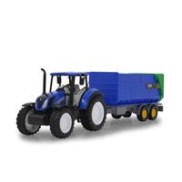 Luna Farm Traktor Spielzeug Trecker mit Muldenkipper 2-Achs-Transport-Anhänger 