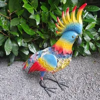 Metall Gartenfigur Kakadu Figur 40 cm