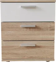 Nachtschrank Nina mit 3 Schubladen HTI-Line