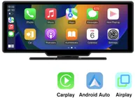 10.25 Zoll mit carplay android auto Navigationsgerät Black GPS Bluetooth navi Länderkarte hands-free AUX audio 1080p