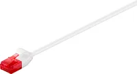 CAT 6 Slim-Patchkabel, U/UTP, Weiß, 10 m