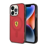 Ferrari FEHMP14LUKR iPhone 14 Pro 6.1" rot/rot Hardcase Translucent Magsafe Handyhülle