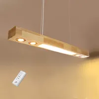 BRILLIANT Odun LED Pendelleuchte 90cm kiefer