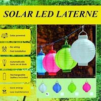 LED Gartenlaterne Papierlaterne Lampion Lampions Ballon Papierlampion 6 Farben 