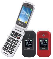 OLYMPIA Janus Senioren Mobiltelefon, große Tasten und Farbdisplay, Rot