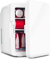 Puluomis 10L Mini Kühlschrank,2 in 1 Warm- und Kühlbox tragbar 12V/220V /230V weiß
