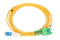 Extralink LC/UPC-SC/APC Patchcord Jednomodový, Duplex, G652D, PVC, 3mm, 2m