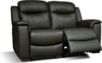 Relaxsofa Leder 2-Sitzer - Schwarz - EVASION