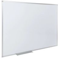 ALLboards Magnetisches Whiteboard 120x80cm Magnettafel mit Aluminiumrahmen und Stifteablage, Weiß Magnetisch Tafel, Trocken Abwischbar, Wiederbeschreibbar Weißtafel
