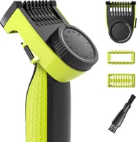 14-in-1 verstellbarer Schutz für elektrische Trimmer QP2724 QP2834, Längen 0,4-10 mm, mit Hautschutz, Körperkamm und Reinigungsbürste (4 Stück)