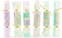 Konfetti Bonbons 3x17cm pastellfarben gold 6er Set