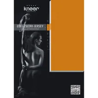 Kneer - Ombracio Pillow mit Reißverschluss Kissenbezug - Qualität 20  Edel-Zwirn-Jersey - Farbe:  09 Platin - Größe: 54/48 cm