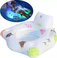 Leuchtende Poolliege, PVC-Wasserhängematte für Schwimmbadpartys, Sommer-Wasserspaß