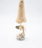 Dekoflasche mit Muscheln Maritim