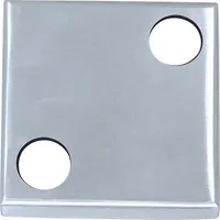 Abdeckrosette seitliche Montage Edelstahl V4A