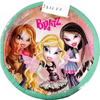 Bratz - Figur - Wegwerf-Teller 8er-Pack SG34576 (Einheitsgröße) (Bunt)