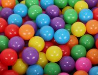 Kinder Bälle für Bällebad Ø5cm Plastikbälle Spielbälle für Kinder Ballpool 100 