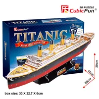 3D Puzzle - Titanic Modell, 3D Puzzle Kinder Und 3D Puzzle Erwachsene, Spielzeug Kinder Titanic Modellbausatz, Modellbau Schiffe, Puzzle  Erwachsene