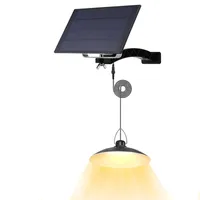Außen Solarlampe Wasserdichte Garten Solarleuchte Solar Pendelleuchte mit 1 Hängelampe, Warmweiß