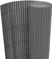 vidaXL Zahradní plot oboustranný 110x400 cm šedý