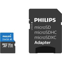 Philips Ultra Pro FM25MP65B - Karta pamięci flash (adapter SD w zestawie) - 256 GB - A1 / Video Class V30 / UHS-I U3 / Class10 - microSDXC