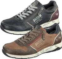 Mustang Herren Sneaker Schnürschuhe Halbschuhe 4106-306, Größe:41 EU, Farbe:Blau