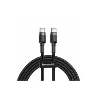 Baseus Cafule Cable Odolný nylonový kábel USB-C PD / USB-C PD PD2.0 60W 20V 3A QC3.0 2M Black-Grey (CATKLF-HG1)