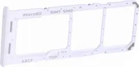 Simkartenhalter passend für Samsung Galaxy A23 5G (SM-A236B), Dual-Nano-SIM + micro-SD, Serviceware, Weiss