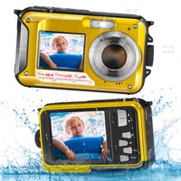 Wasserdichte Digitalkamera, 4K, Unterwasserkamera, 48 MP, Autofokus, Selfie-Dual-Screen, Unterwasser-Digitalkamera, Schnorcheln