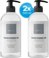 OSAVITA® Desinfektionsgel begrenzt vizuzid gemäß EN 14476 (2x 500 ml), Handhygiene Gel, Desinfektion für die Hände