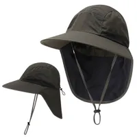 Sonnenhut Herren Damen,UV-Schutz Boonie Hut mit Breiter Krempe,Faltbar Wanderhut mit Nackenklappe,Fischerhut Gartenhut Buschhut Angelhut (Militärgrün)