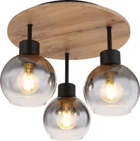 Globo Lighting Deckenleuchte Metall schwarz matt, 4x E27