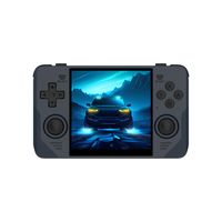 PowKiddy RGB30 Handheld-Spielekonsole, 4,0-Zoll-IPS-HD-Bildschirm | Unterstützt HD-TV-Verbindung | Einzelspieler + Zweispieler online | Mit 16 GB + 64 GB Spielkarte, blau