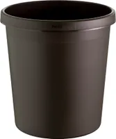 Runder Papierkorb 18 Liter - Braun