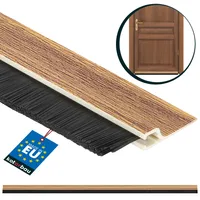 KOTARBAU® Kefové tesnenie 100 cm borovica Samolepiace tesnenie dverí Tesniaci pás Vylučovač prievanu Kefa na dvere Pásová kefa Tesnenie dverí na podlahu