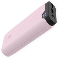 iMoshion® Powerbank 20000 mAh - Schnelladefunktion  und Led-Indikator - Power bank für Apple iPhone / Samsung USB, USB C & Micro USB - Rosa