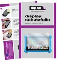 2x Schutzfolie für Amazon Fire HD 10 Kids (2019) klar Displayschutzfolie Folie Display Schutz dipos