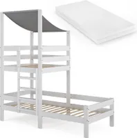 Vitalispa Hausbett Tom, 90x200 cm mit Matratze, Weiß