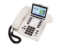 AGFEO ST 45 IP - IP-Telefon - Weiß - Kabelgebundenes Mobilteil - 1000 Eintragungen - Digital - LCD
