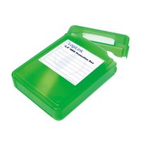 LogiLink Festplatten Schutz-Box für 3,5' HDD´s, grün