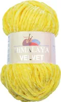 Strickfein Himalaya Dolphin Velvet super Bulky Chenille Garn Wolle strickgarn 100 gr 90013 - gelb