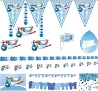 67 teiliges Partyset Geburt Junge