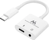 Adapter USB Type-C - mini jack 3,5 mm Power Delivery (PD) 30W adapter mini jack PD