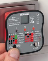 Zásuvkový tester s prstovým kontaktem - Grafický bezpečnostní testovací přístroj pro pevné instal...