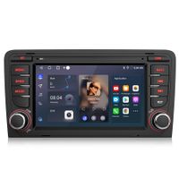 carplay 7"Android13  autoradio Für Audi A3 S3 RS3 GPS 1+32G DAB NAVI WIFI SWC BT 2din FM