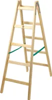 KADAX Leiter "Salo", Holzleiter, Bockleiter bis 150 kg, 152 cm, 5 Stufen