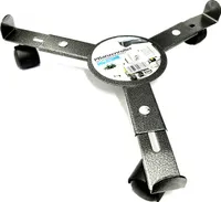 Pflanzenroller Metall Rund Verstellbar Ø 25 – 30 cm 3 Rollen Blumenroller Rolluntersetzer
